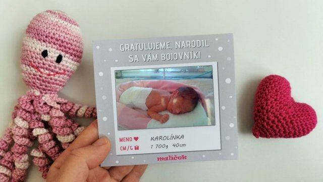 Prvá fotka bábätka v nemocniciach